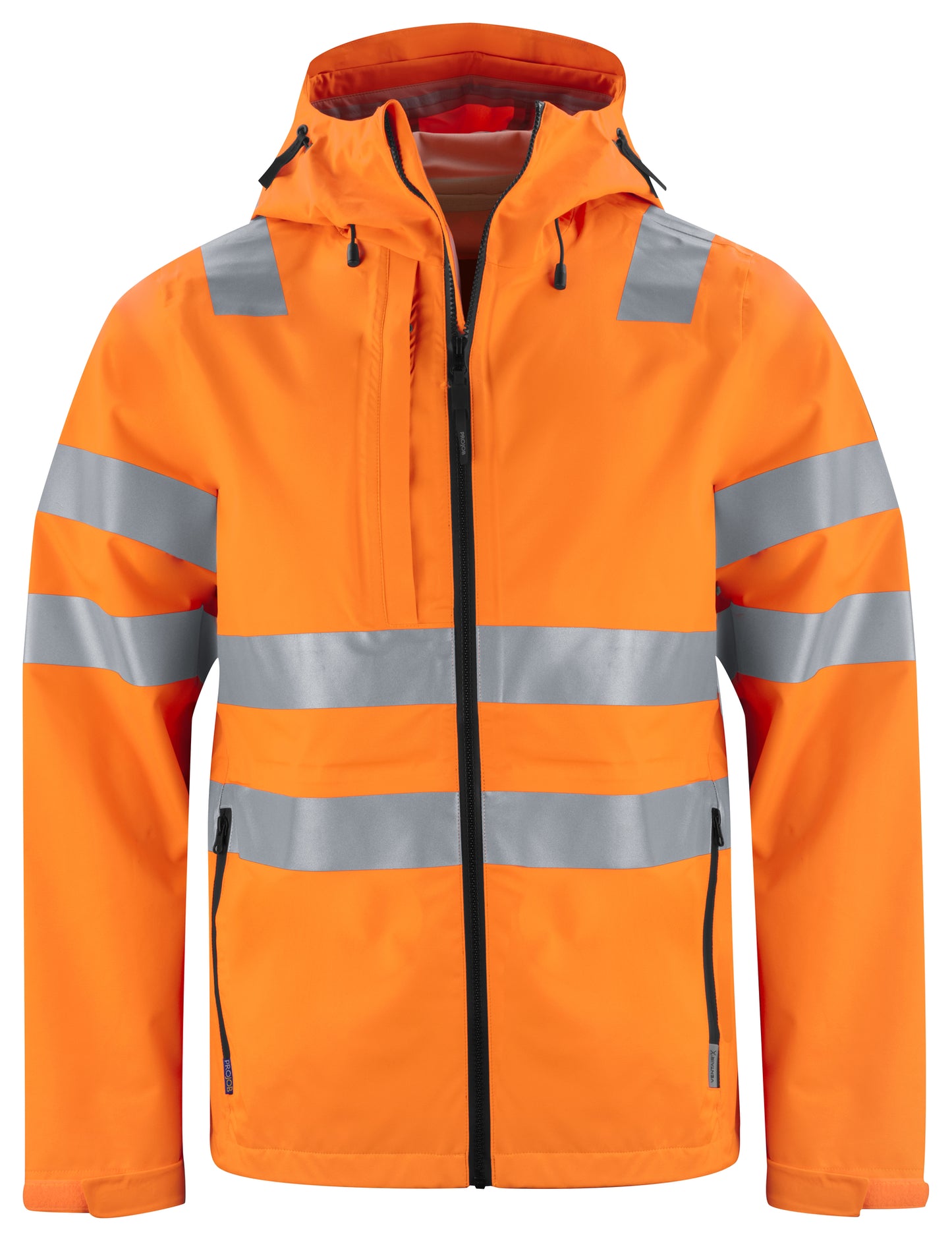ProJob - 6450 Wind- und Wasserdichte Regenjacke EN ISO 20471 KL 3