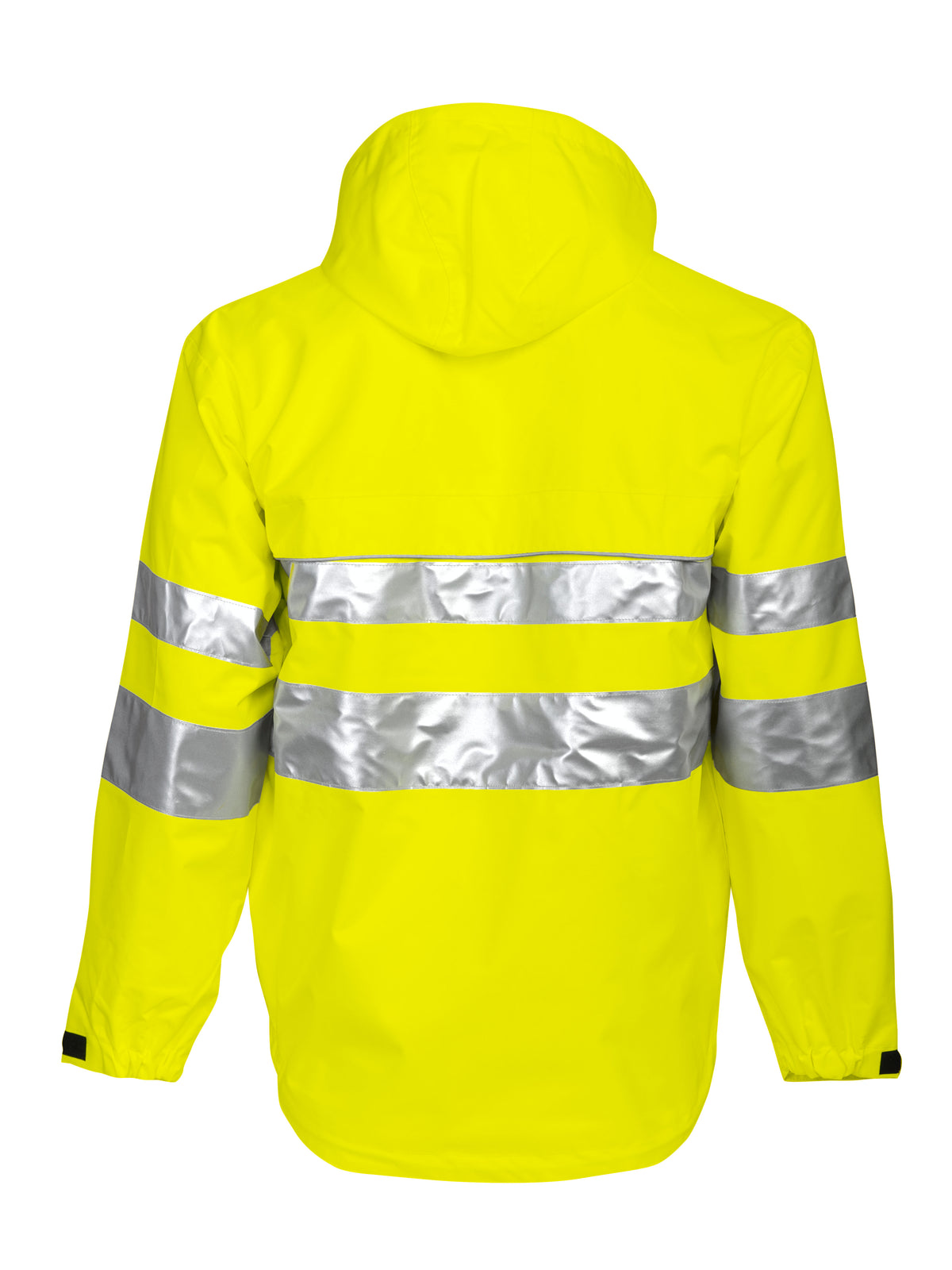 ProJob 6466 Wind- und Wasserdichte Allround Jacke EN ISO 20471 Klasse 3 EN 343/3 Gelb, Rückansicht