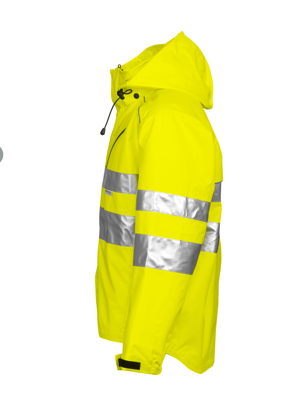ProJob 6466 Wind- und Wasserdichte Allround Jacke EN ISO 20471 Klasse 3 EN 343/3 Gelb, Seitenansicht links