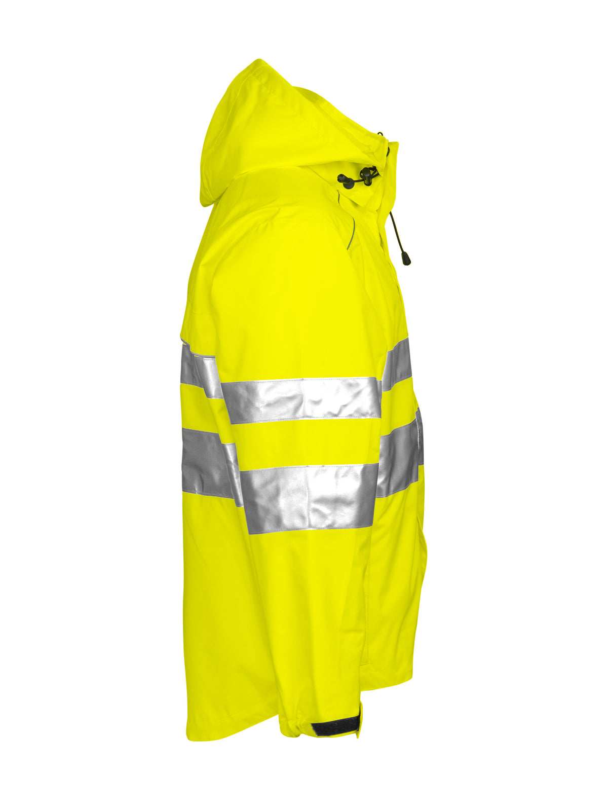 ProJob 6466 Wind- und Wasserdichte Allround Jacke EN ISO 20471 Klasse 3 EN 343/3 Gelb, Seitenansicht rechts
