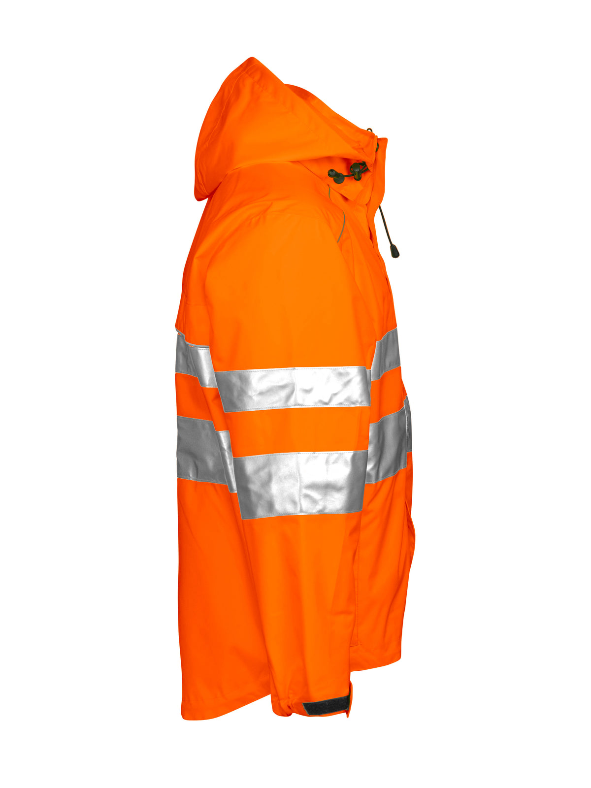 ProJob 6466 Wind- und Wasserdichte Allround Jacke EN ISO 20471 Klasse 3 EN 343/3 Orange, Seitenansicht rechts