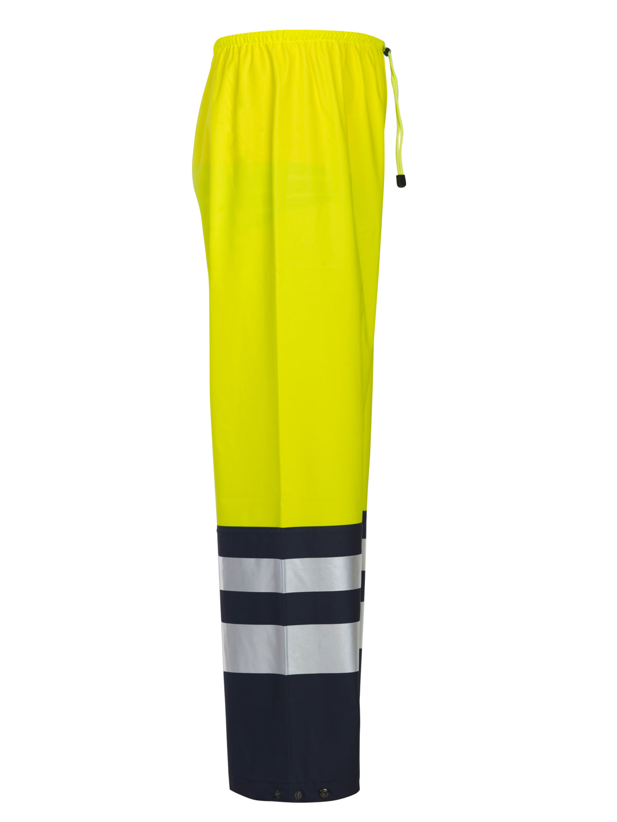 ProJob 6504 Regenhose EN ISO 20471 Klasse 2 Gelb/Marine, Seitenansicht rechts