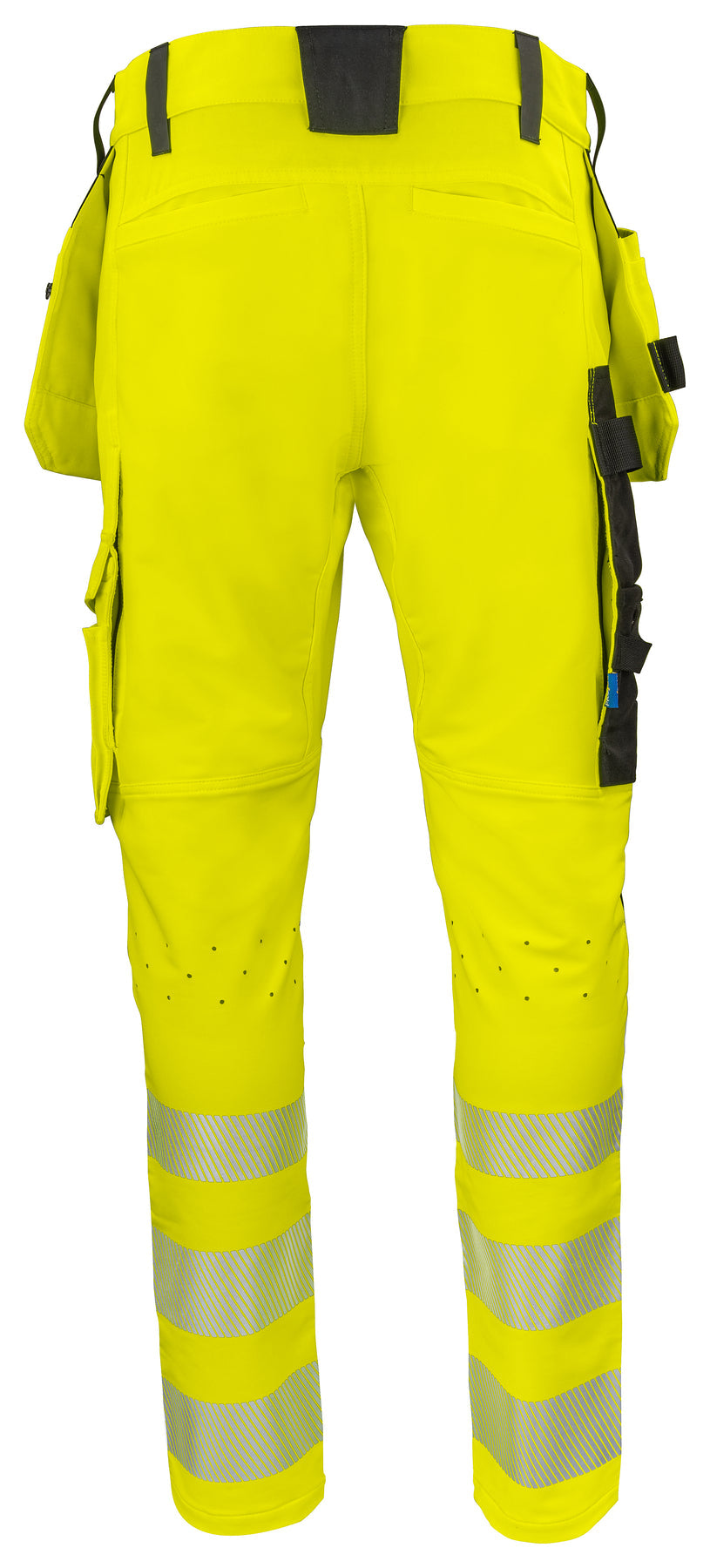 ProJob 6527 Bundhose 37,5™ Technologie mit Hängetaschen EN ISO 20471 Klasse 2 Gelb/Schwarz, Rückansicht