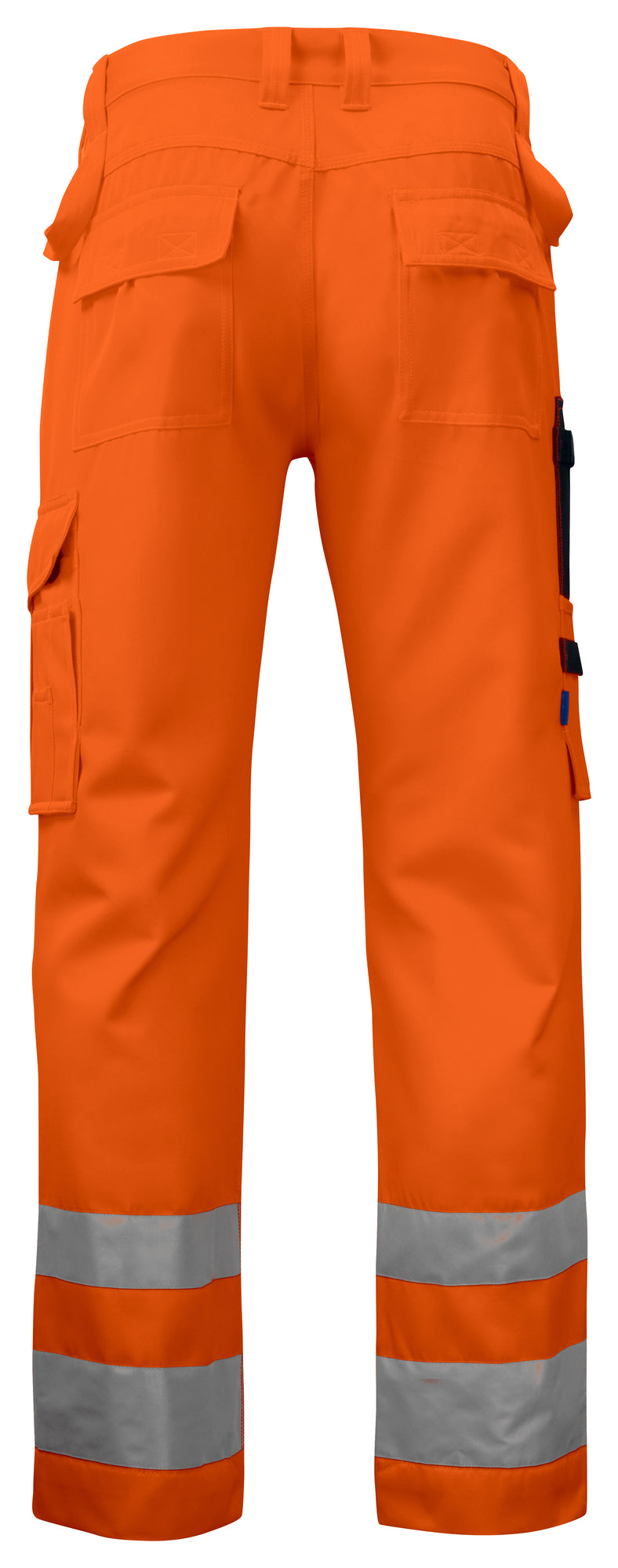ProJob 6532 Warnschutz Arbeitshose Orange/Schwarz Rückansicht