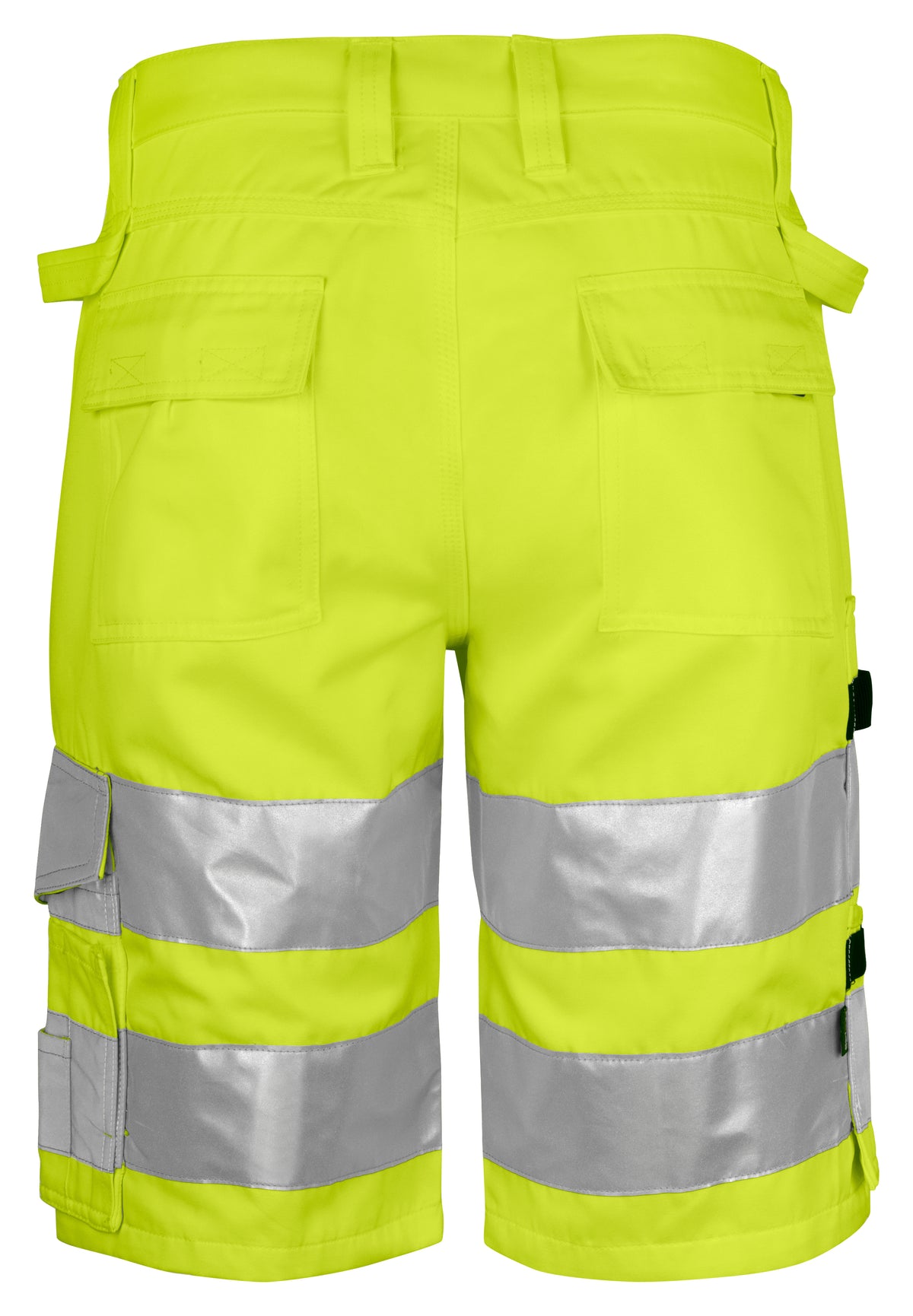 ProJob 6536 Warnschutz Shorts EN ISO 20471 Klasse 2/1 Gelb/Schwarz, Rückansicht