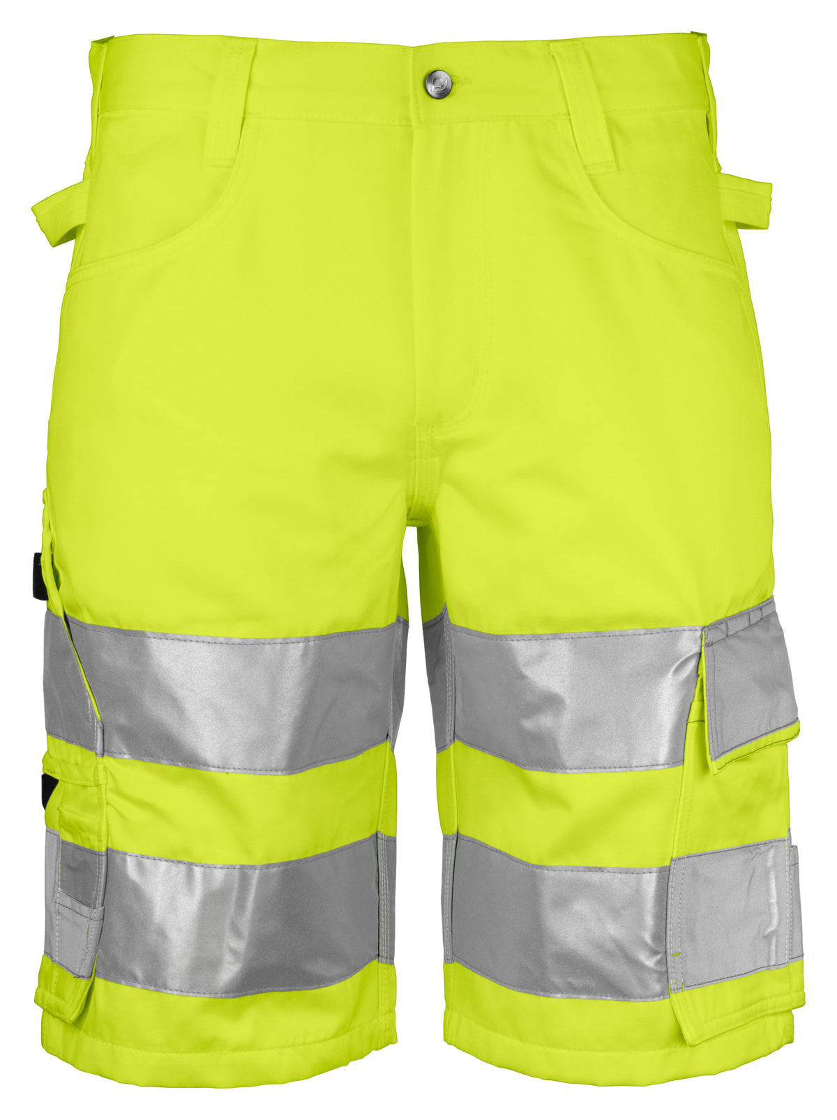 ProJob 6536 Warnschutz Shorts EN ISO 20471 Klasse 2/1 Gelb/Schwarz, Vorderansicht