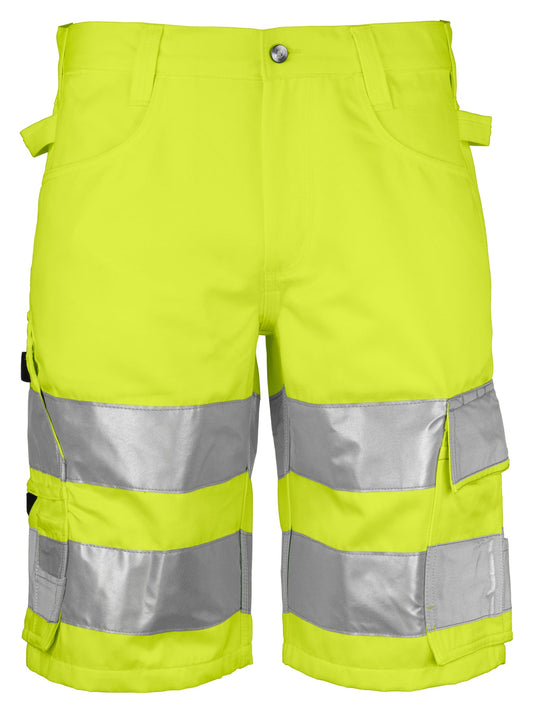 ProJob 6536 Warnschutz Shorts EN ISO 20471 Klasse 2/1 Gelb/Schwarz, Vorderansicht