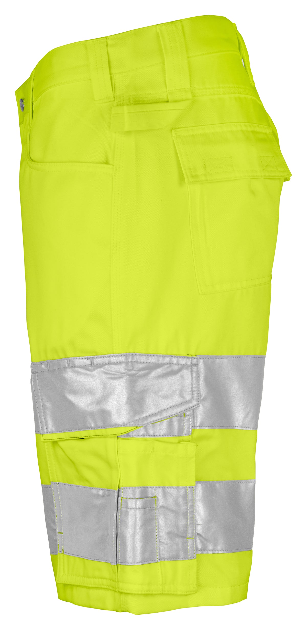 ProJob 6536 Warnschutz Shorts EN ISO 20471 Klasse 2/1 Gelb/Schwarz, Seitenansicht links