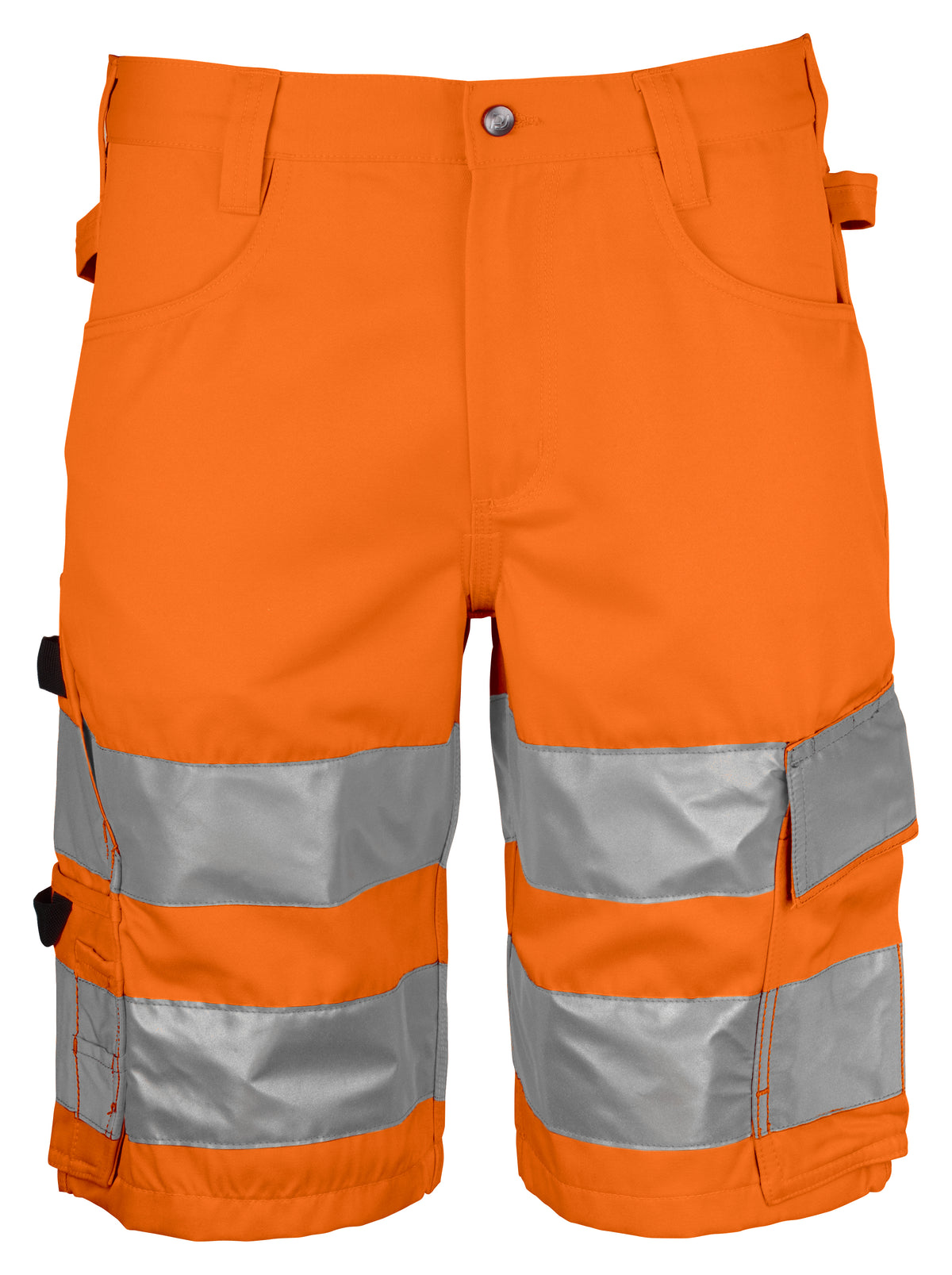ProJob 6536 Warnschutz Shorts EN ISO 20471 Klasse 2/1 Orange/Schwarz, Vorderansicht