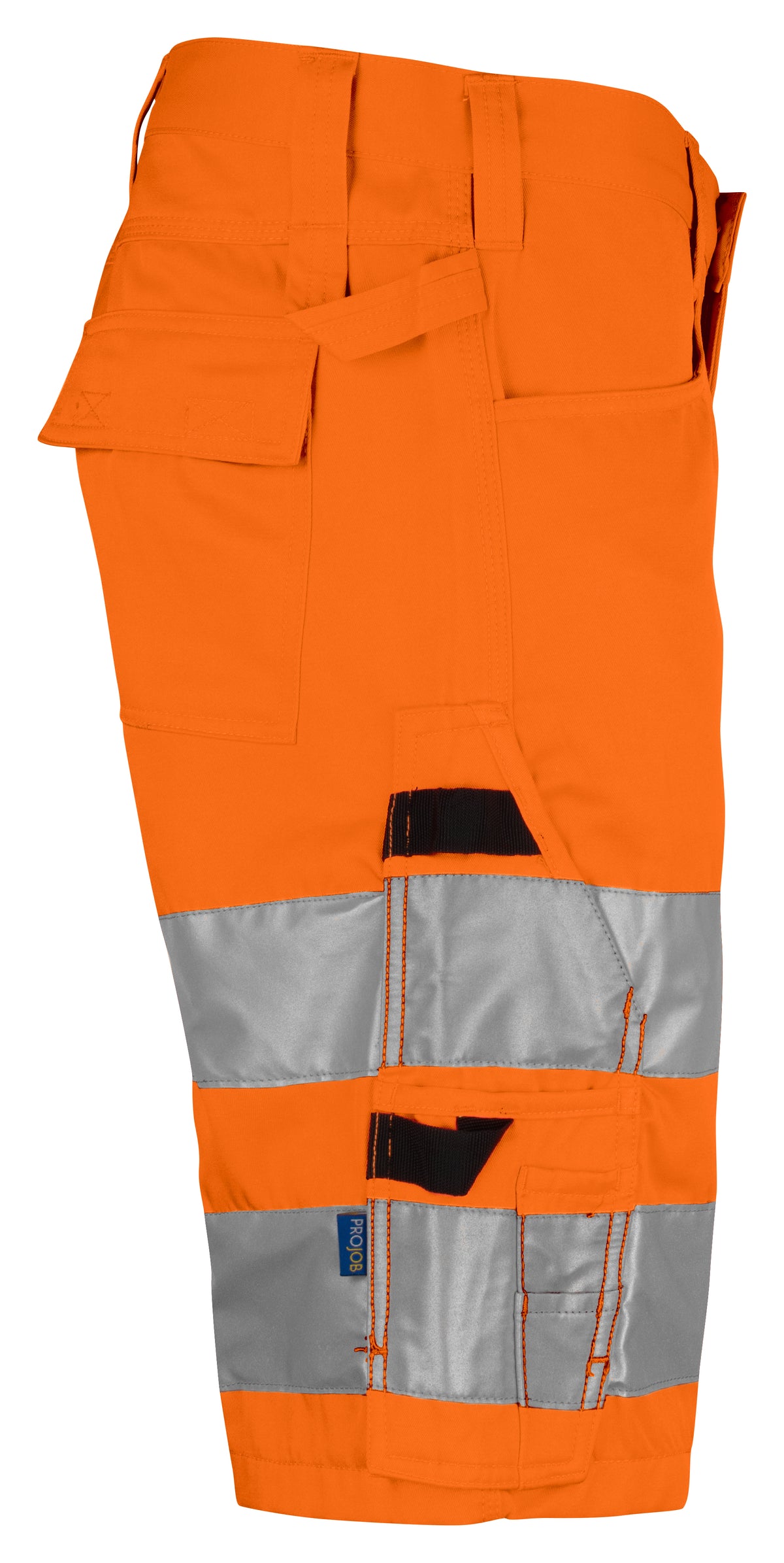 ProJob 6536 Warnschutz Shorts EN ISO 20471 Klasse 2/1 Orange/Schwarz, Seitenansicht rechts