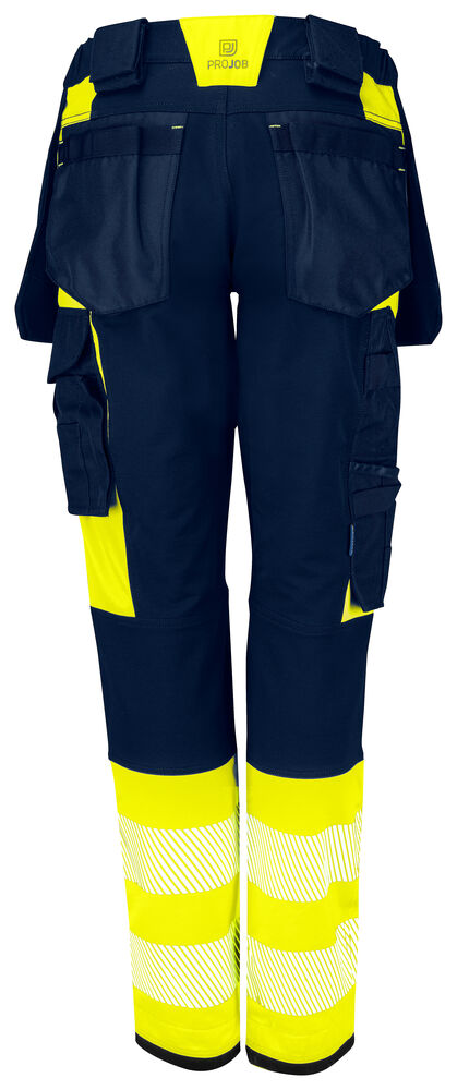 PRO JOB - 6543 Damen Bundhose mit Hängetaschen EN ISO Klasse 1