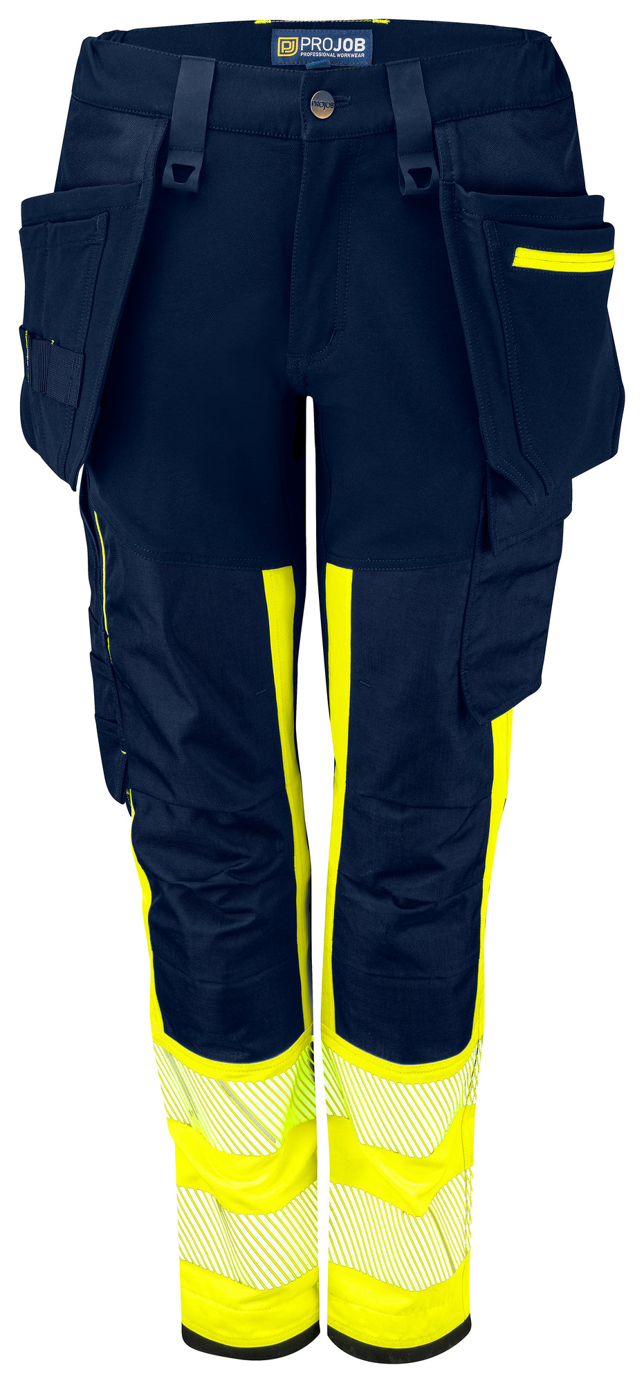 PRO JOB - 6543 Damen Bundhose mit Hängetaschen EN ISO Klasse 1