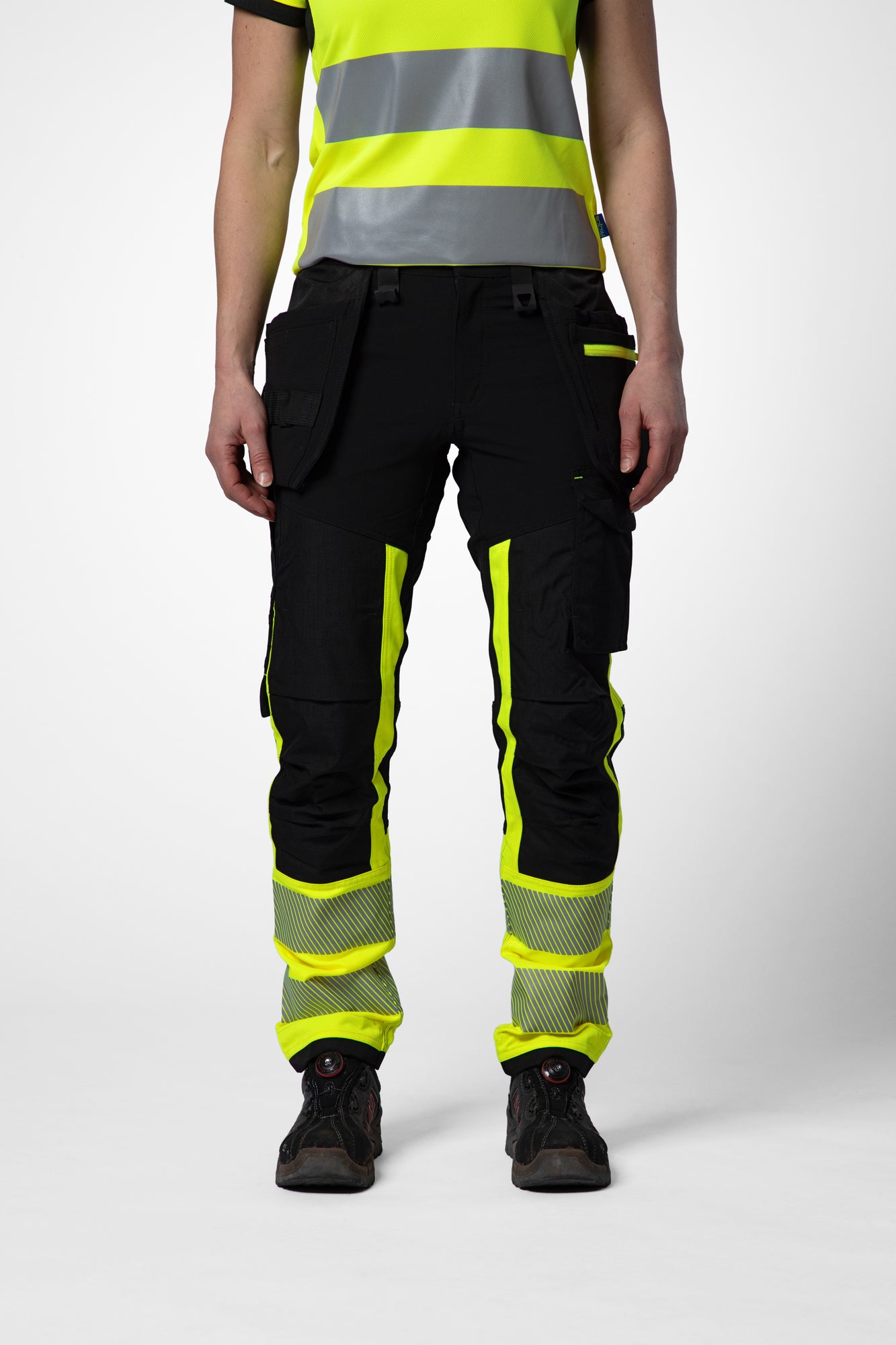 PRO JOB - 6543 Damen Bundhose mit Hängetaschen EN ISO Klasse 1