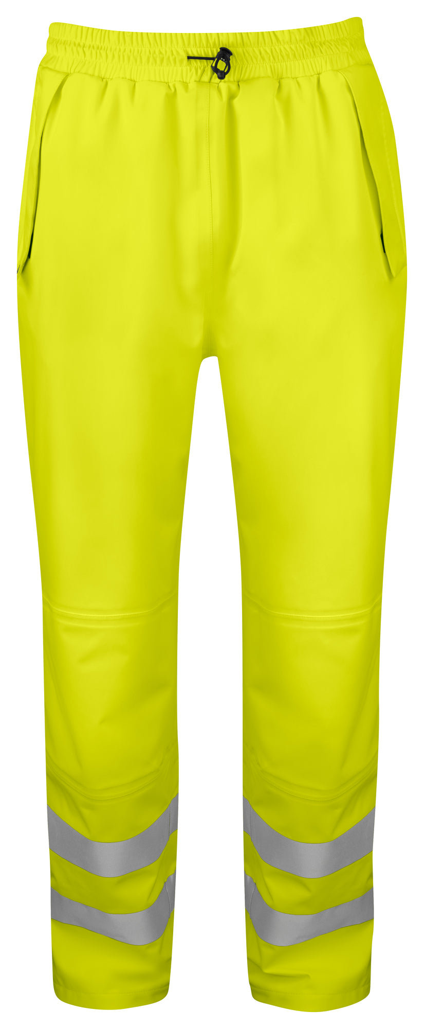 ProJob 6550 Regenhose Warnschutz Gelb/Schwarz – Vorderansicht