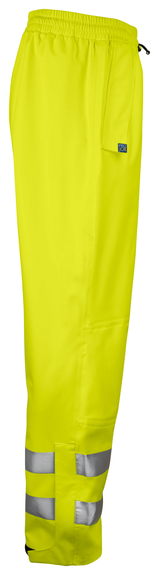 ProJob 6550 Regenhose Warnschutz Gelb/Schwarz – Seitenansicht rechts