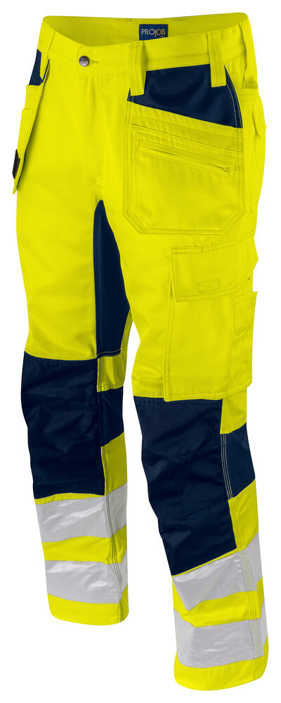 PRO JOB - 6570 Bundhose Stretch mit Hängetaschen EN ISO Klasse 2