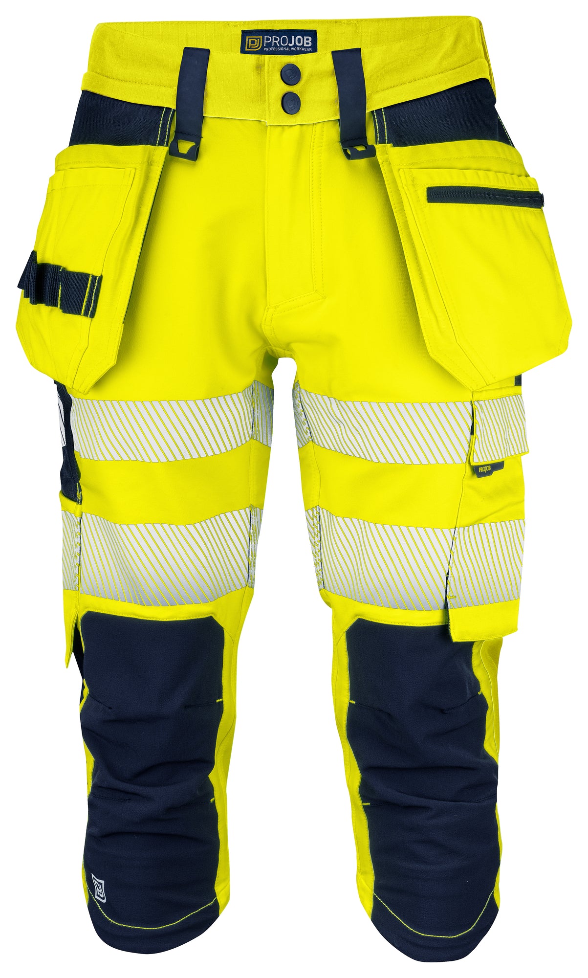 PRO JOB - 6577 3/4 Arbeitshose mit Hängetaschen EN ISO Klasse 2/1