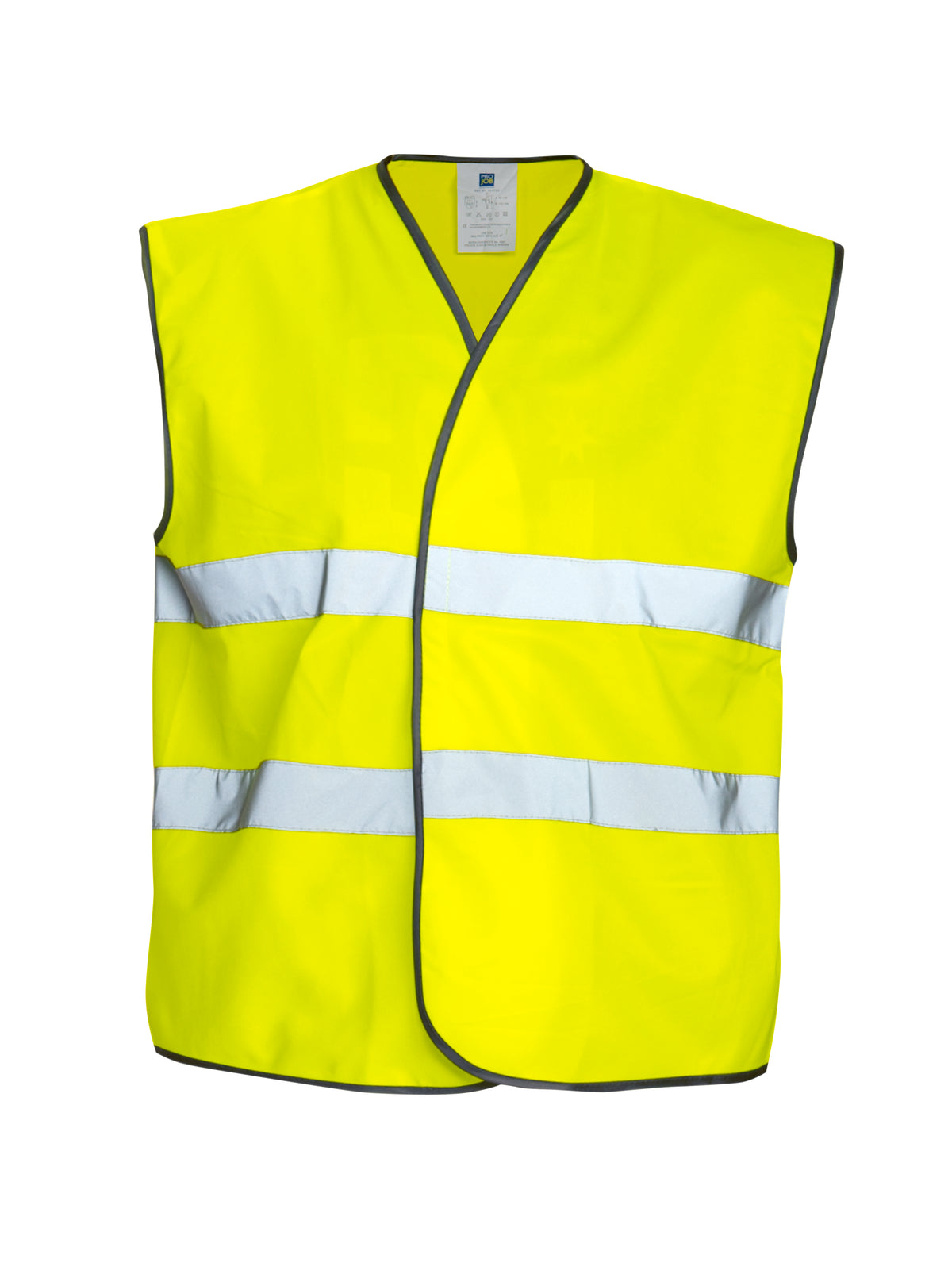 ProJob 6703 Warnschutz Weste EN ISO 20471 Klasse 2 Gelb, Vorderansicht