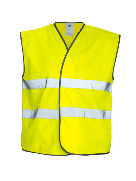 ProJob 6703 Warnschutz Weste EN ISO 20471 Klasse 2 Gelb, Vorderansicht
