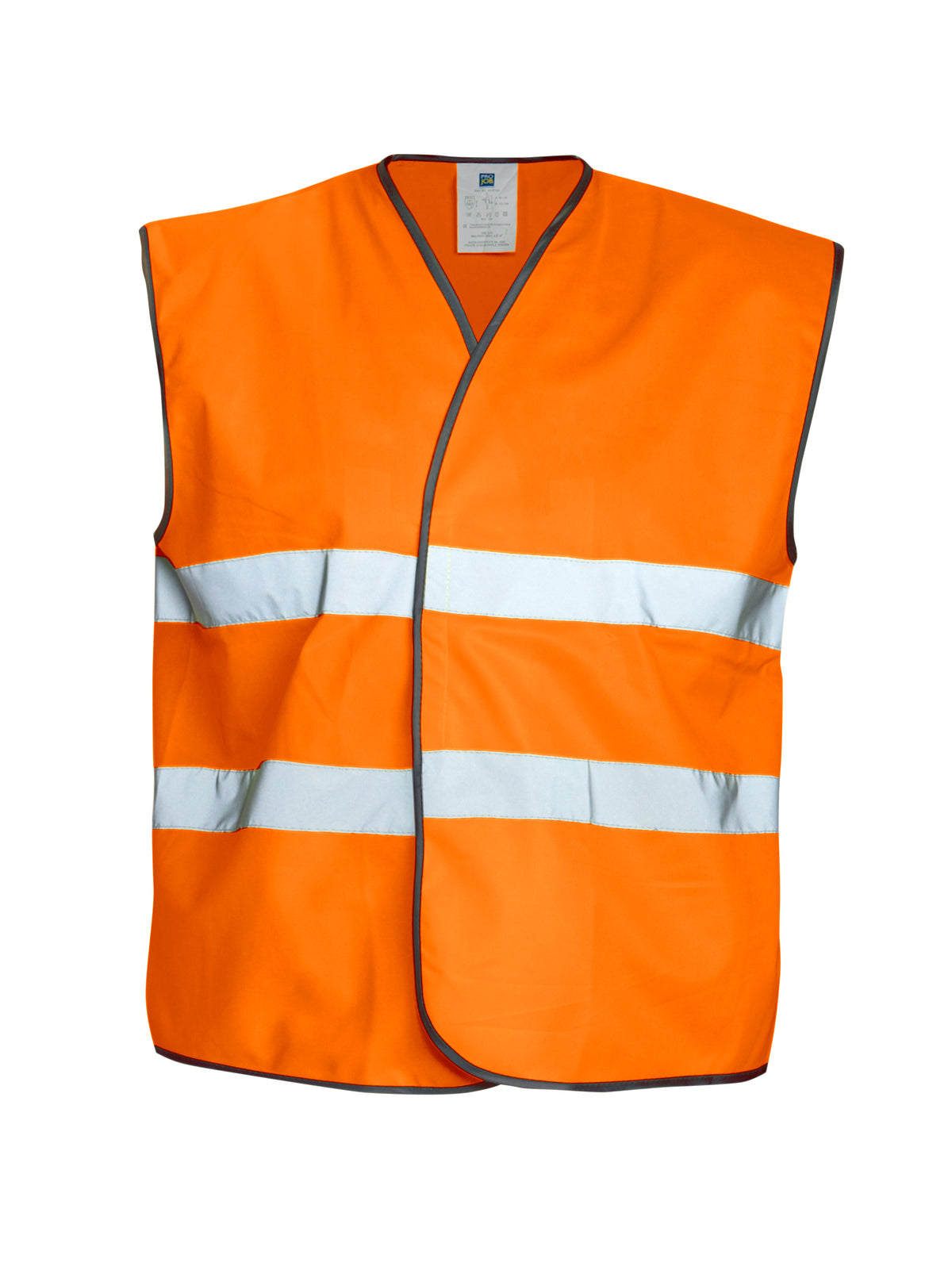 ProJob 6703 Warnschutz Weste EN ISO 20471 Klasse 2 Orange, Vorderansicht