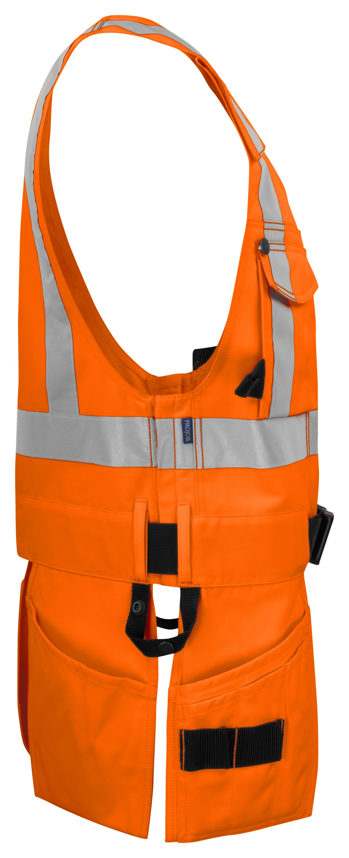 ProJob 6704 Funktionale Weste EN ISO 20471 Klasse 2 Orange, Seitenansicht rechts