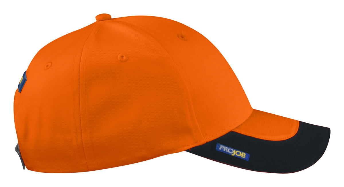 ProJob 9013 Sicherheits-Cap Orange/Schwarz, Seitenansicht rechts