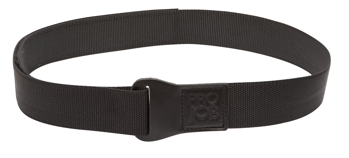 ProJob 9036 Ledergürtel mit Klettband Schwarz, Produktansicht