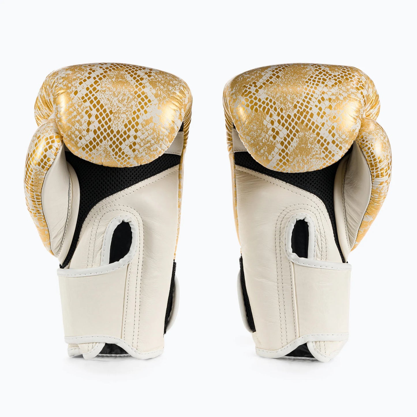 Top King Boxhandschuhe "Super Snake" weiss/gold