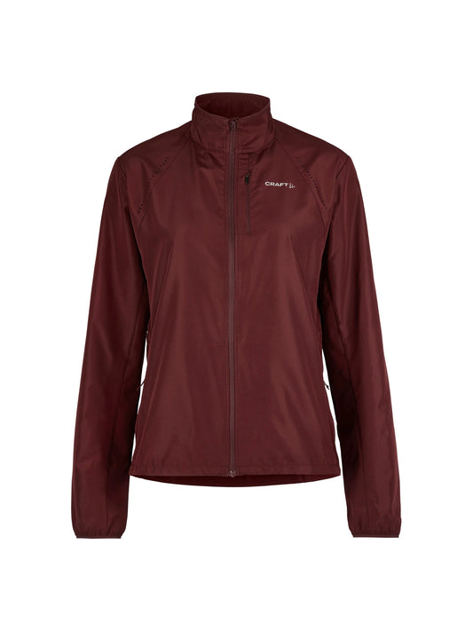 Craft Essence Wind Jacket 2 Damen in Rot, Vorderansicht