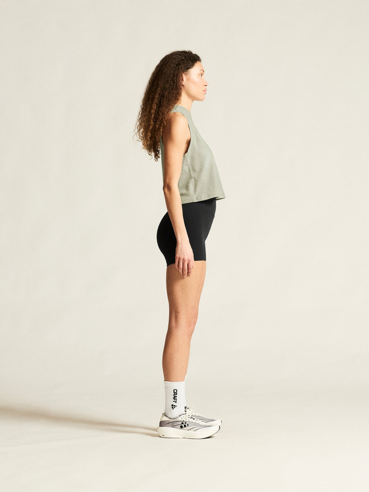 Craft Collective Hotpants Damen in Schwarz, Detailansicht