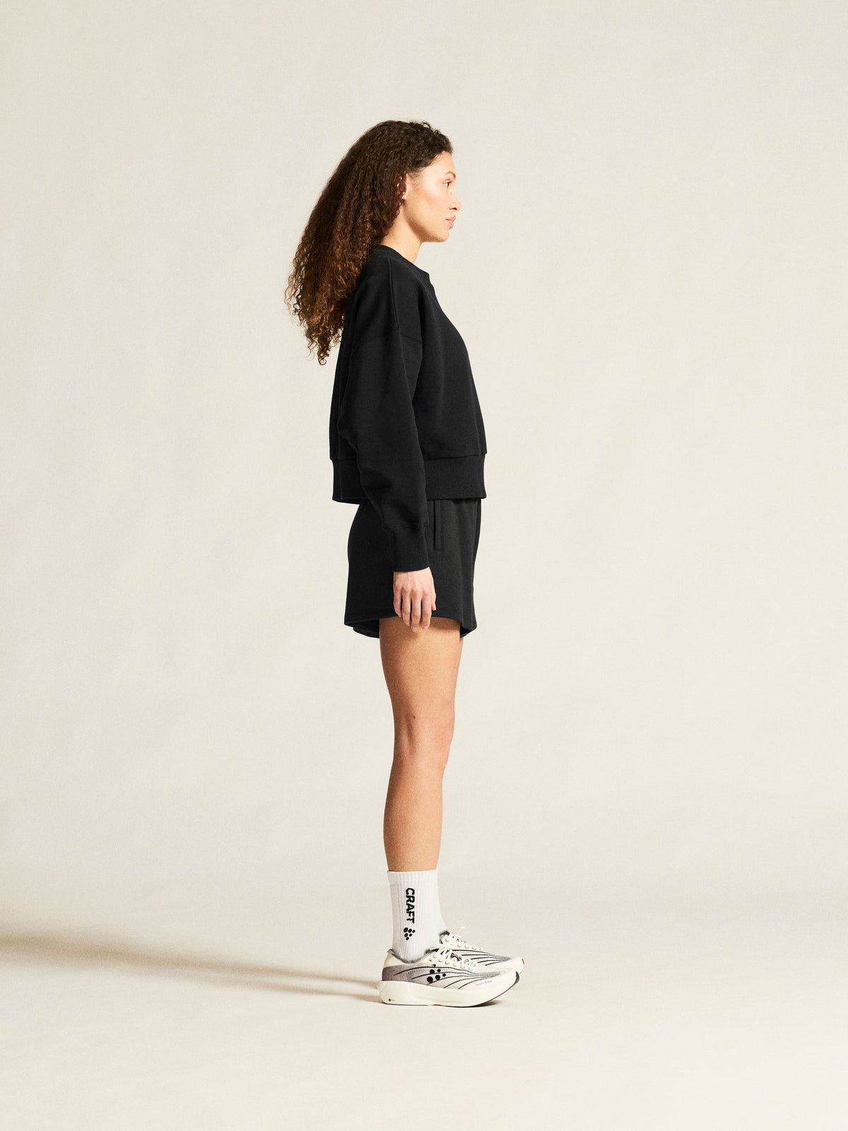 Craft Frequent Cropped RN Damen in Schwarz, Detailansicht