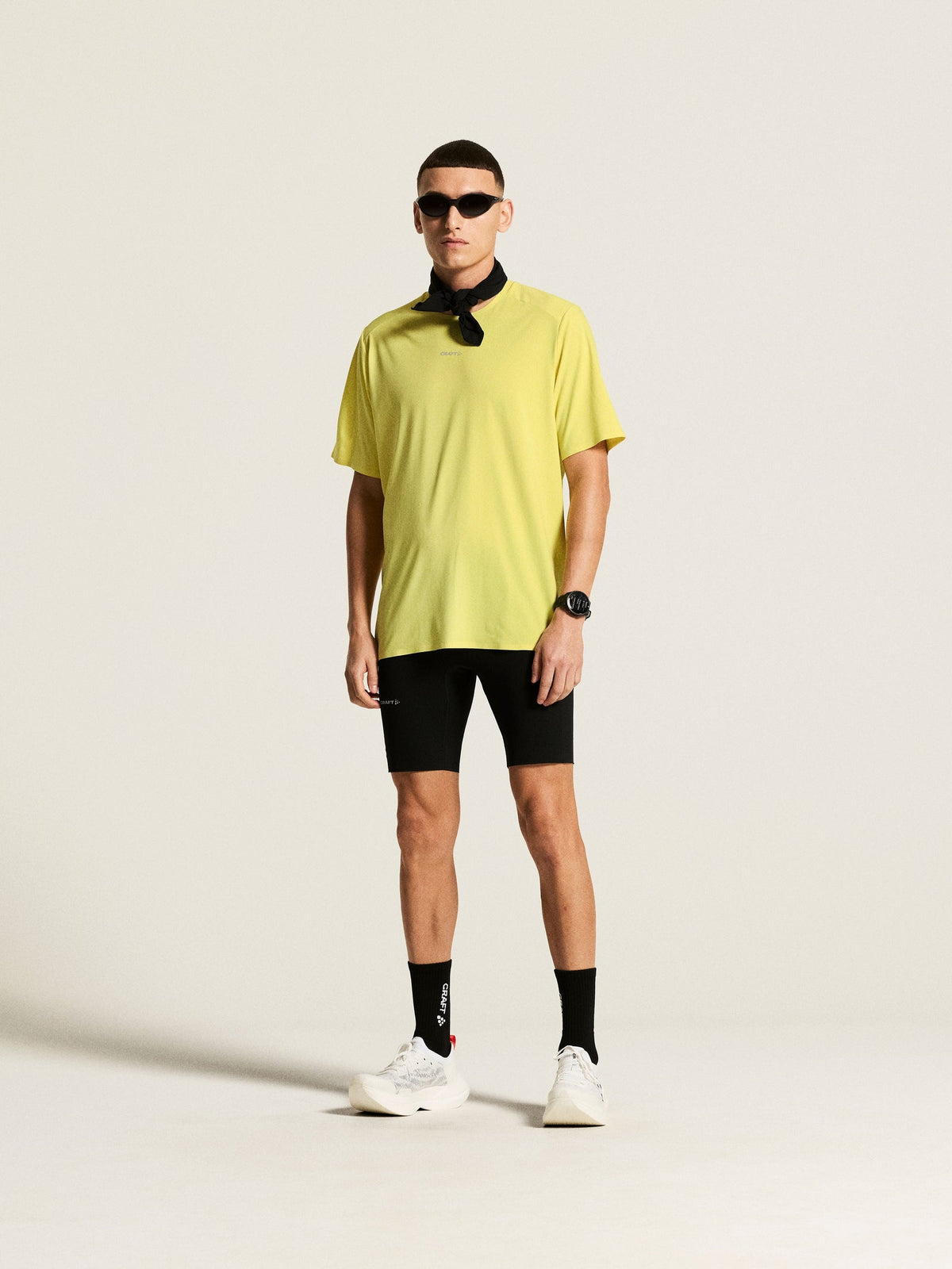 Craft Hypervent Tee Herren in Gelb, Detailansicht