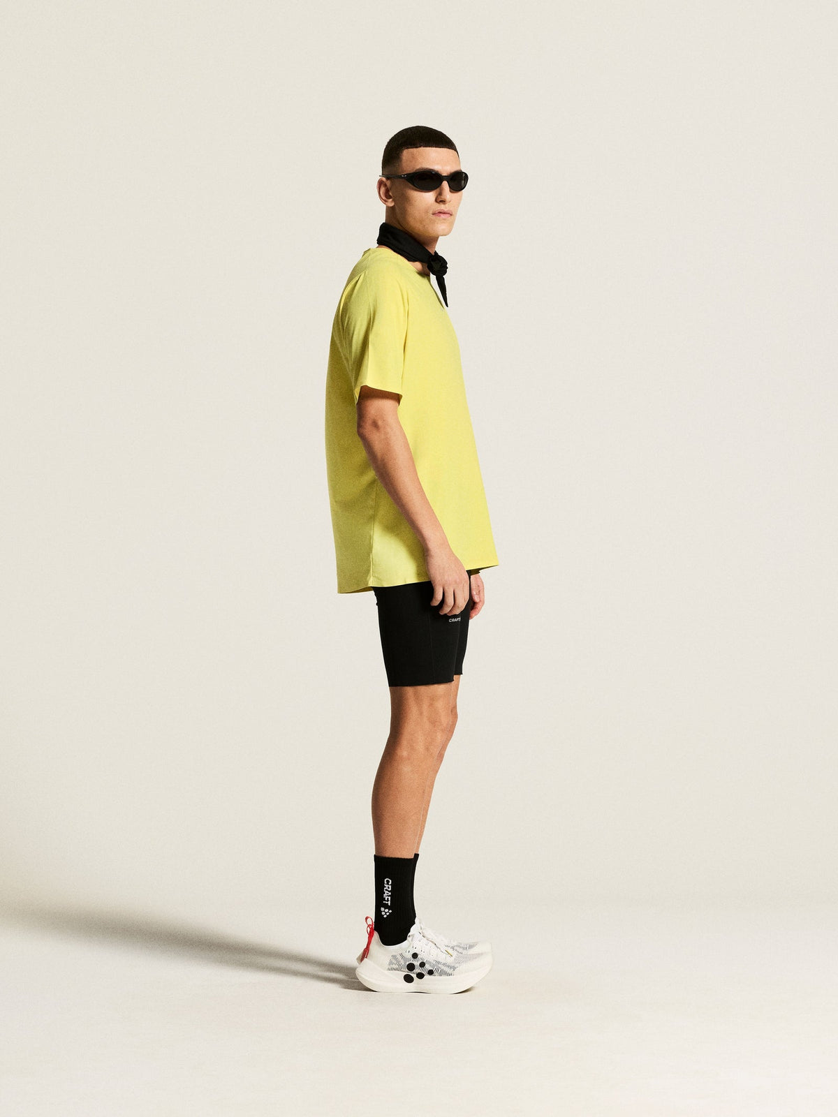 Craft Hypervent Tee Herren in Gelb, Detailansicht