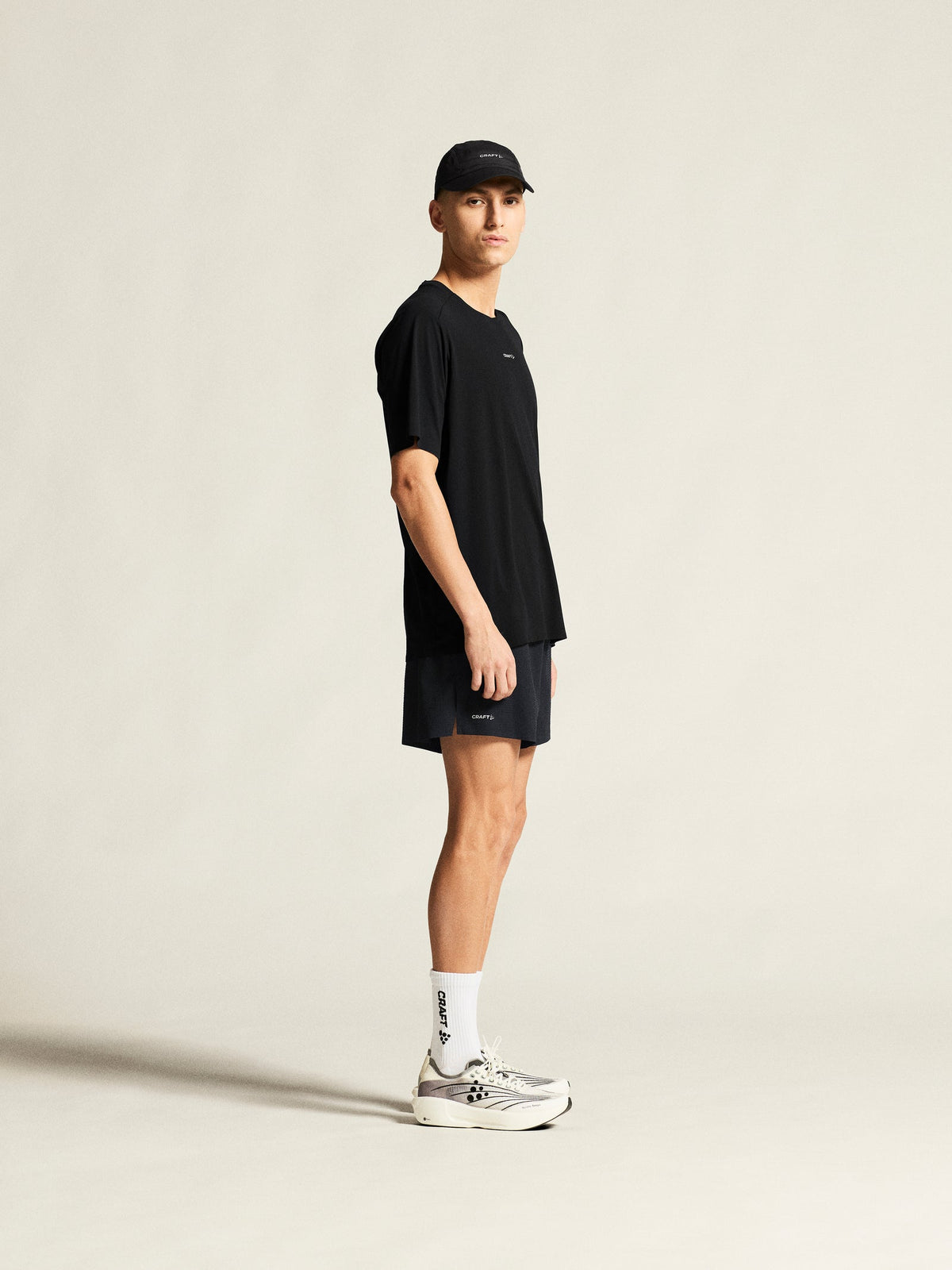 Craft Hypervent Tee Herren in Schwarz, Detailansicht