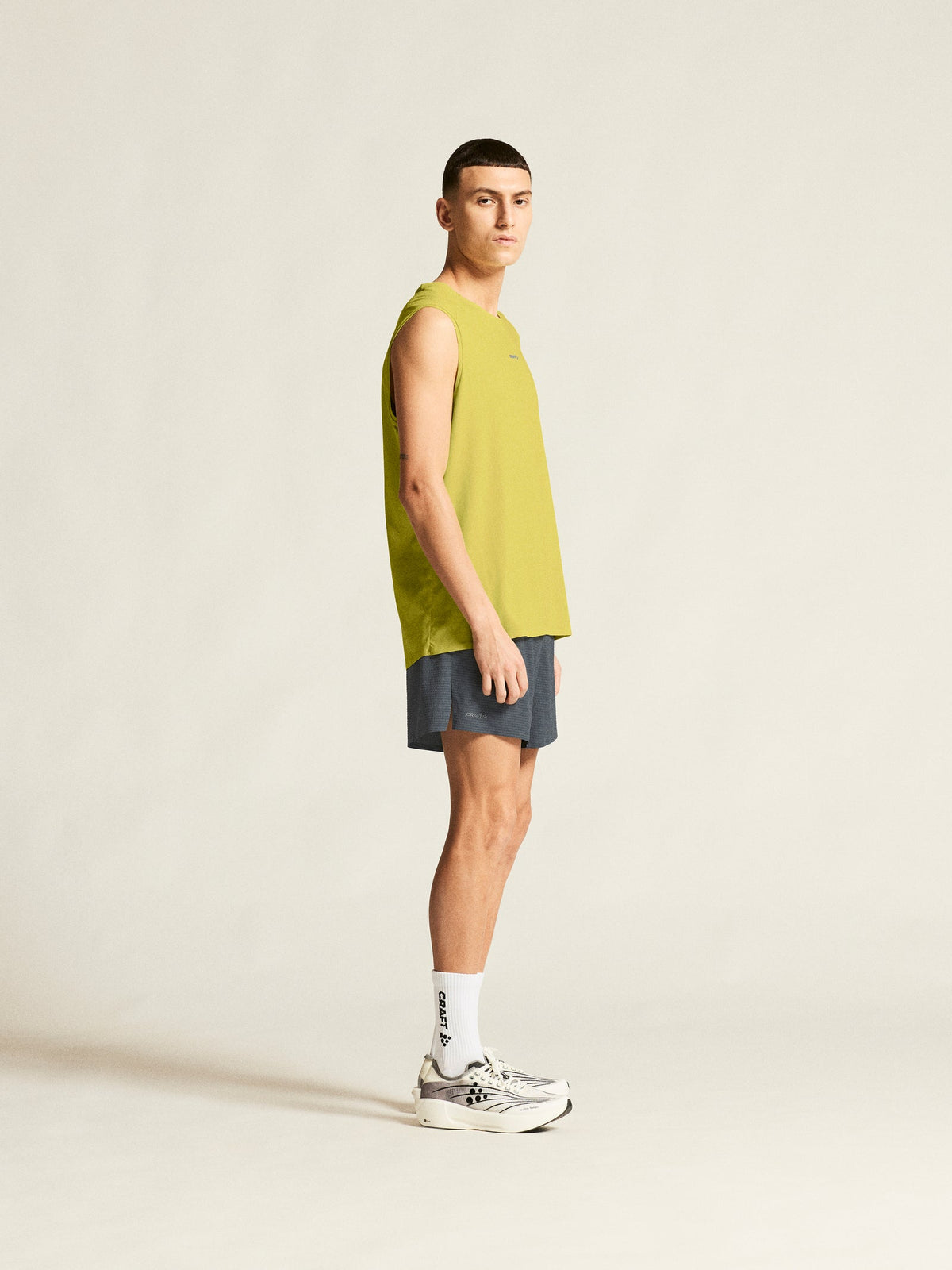 Craft Hypervent Sleeveless Herren in Gelb, Detailansicht