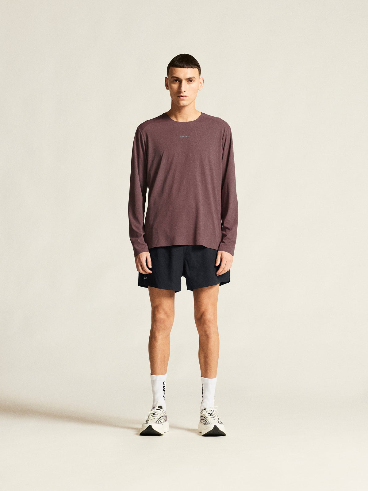 Craft Hypervent Longsleeve Herren in Mauve, Detailansicht