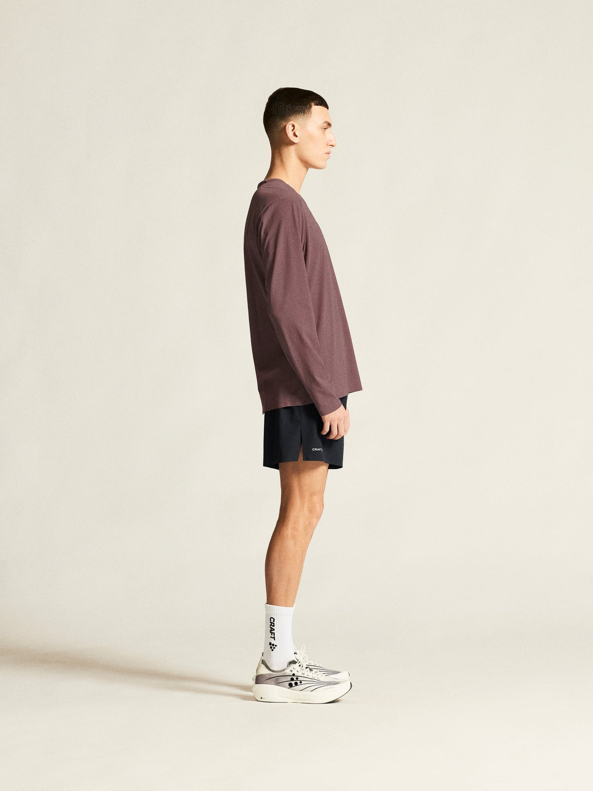 Craft Hypervent Longsleeve Herren in Mauve, Detailansicht
