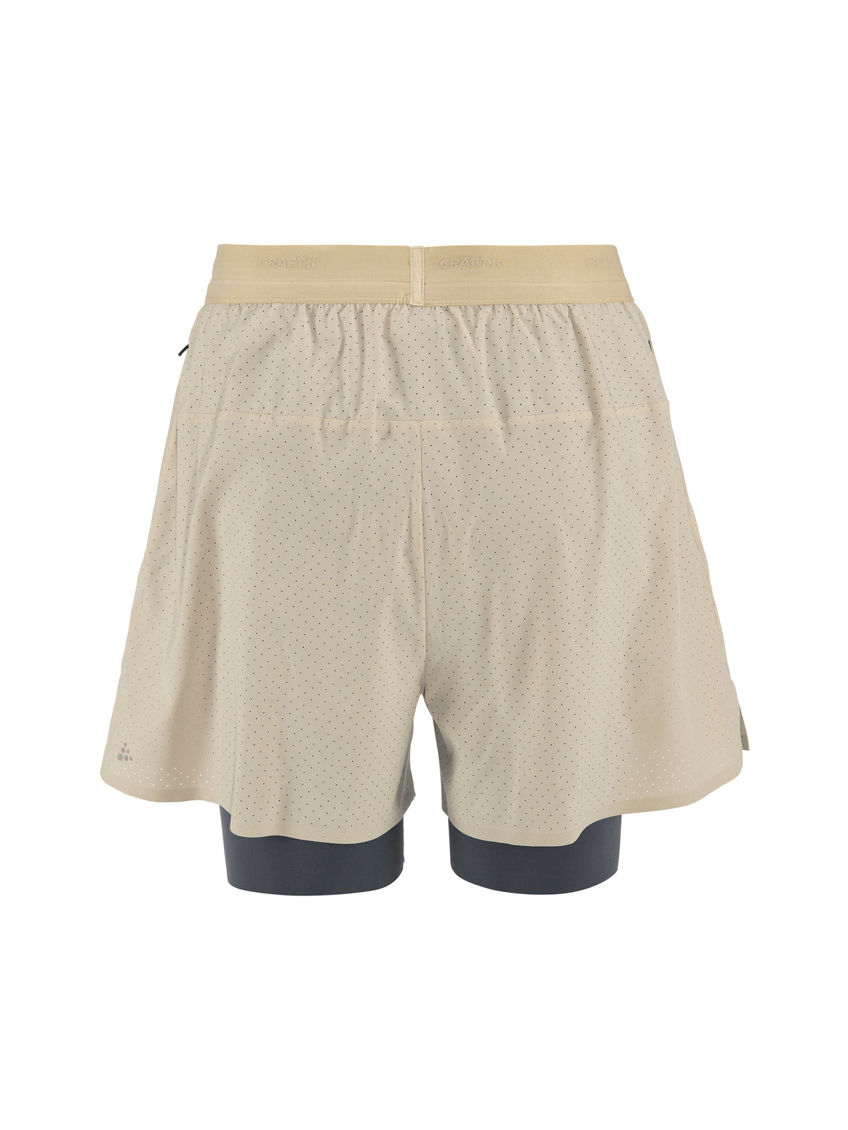 Craft Hypervent 2-in-1 Shorts Herren in Beige, Rückansicht