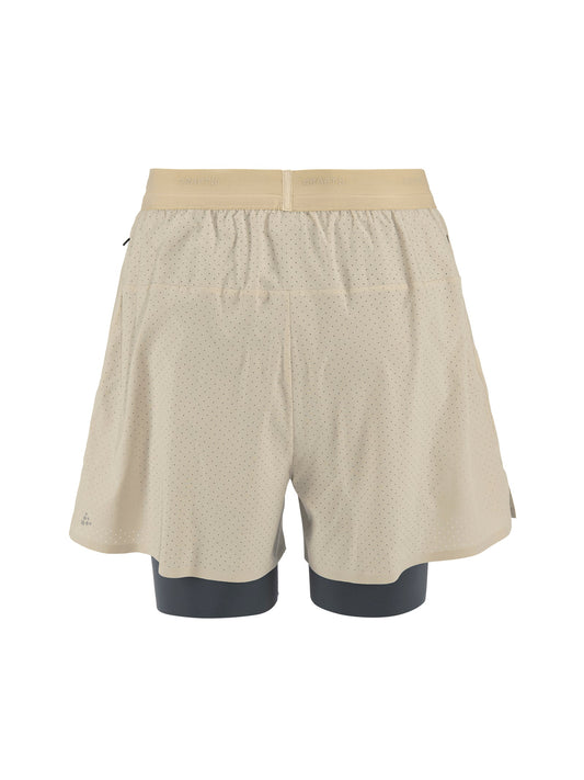 Craft Hypervent 2-in-1 Shorts Herren in Beige, Rückansicht