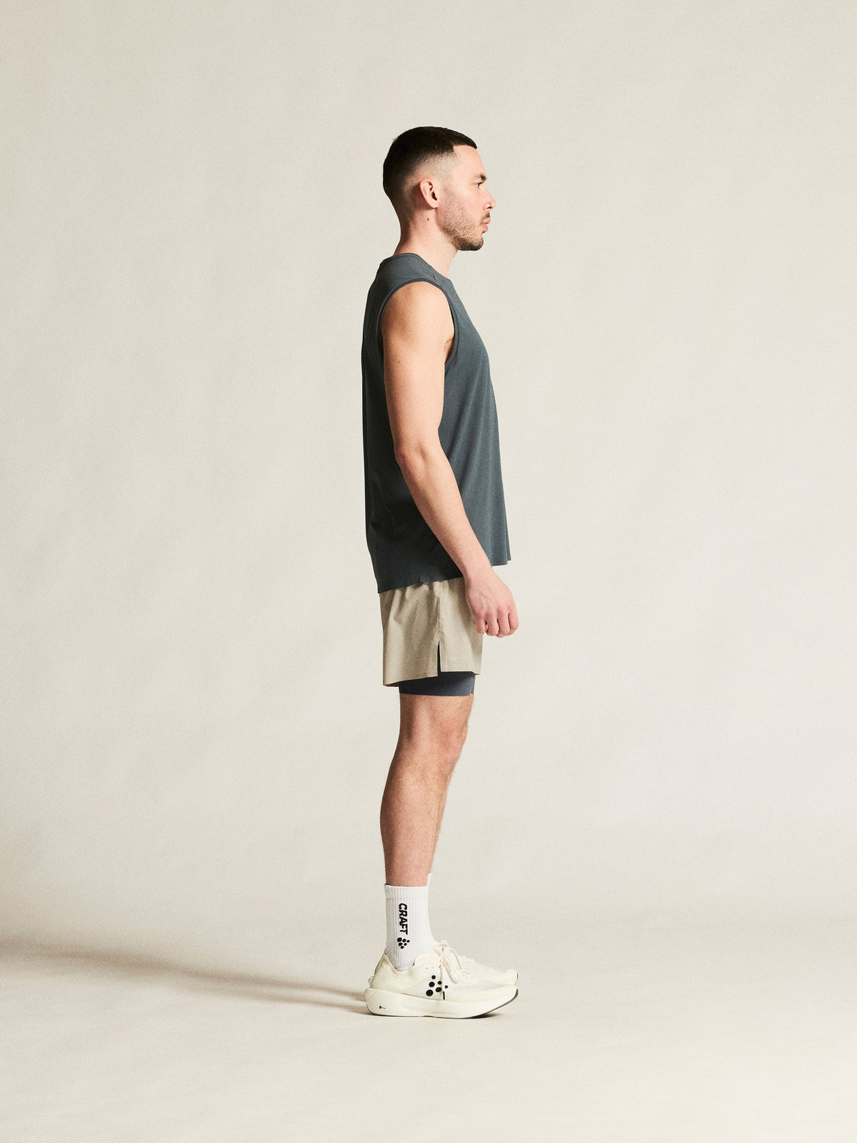 Craft Hypervent 2-in-1 Shorts Herren in Beige, Detailansicht