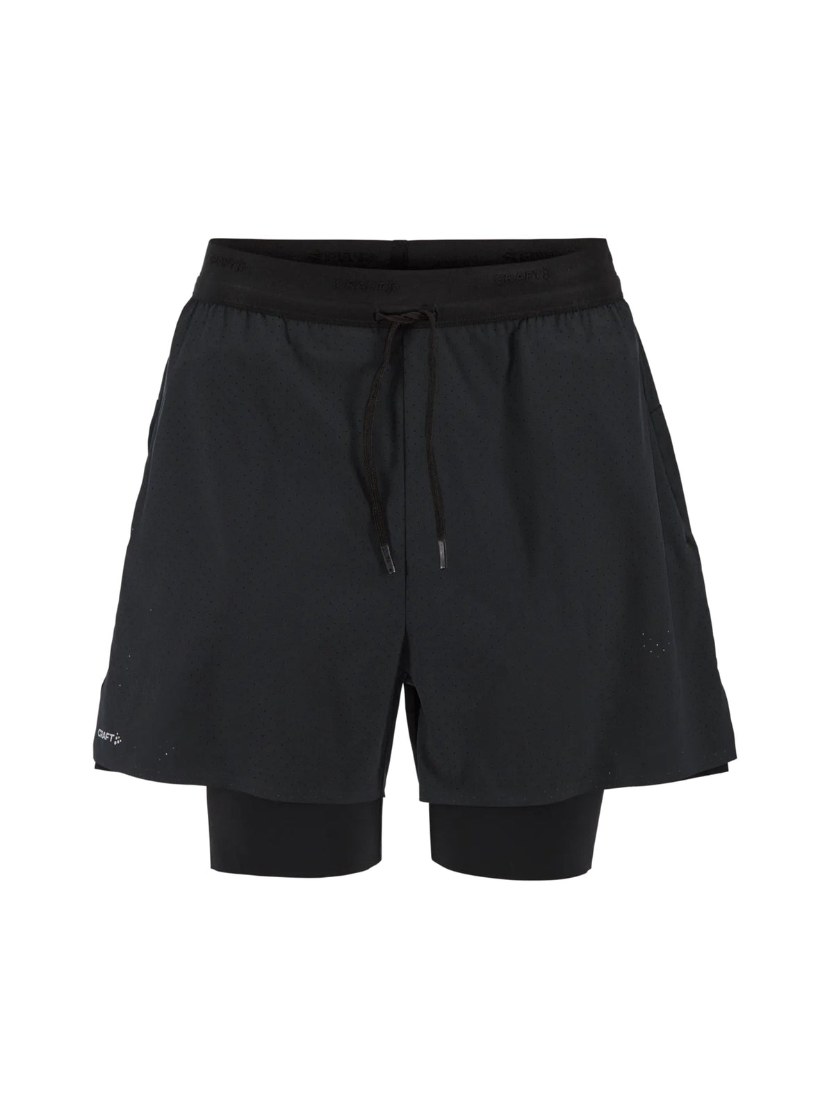 Craft Hypervent 2-in-1 Shorts Herren in Schwarz, Vorderansicht