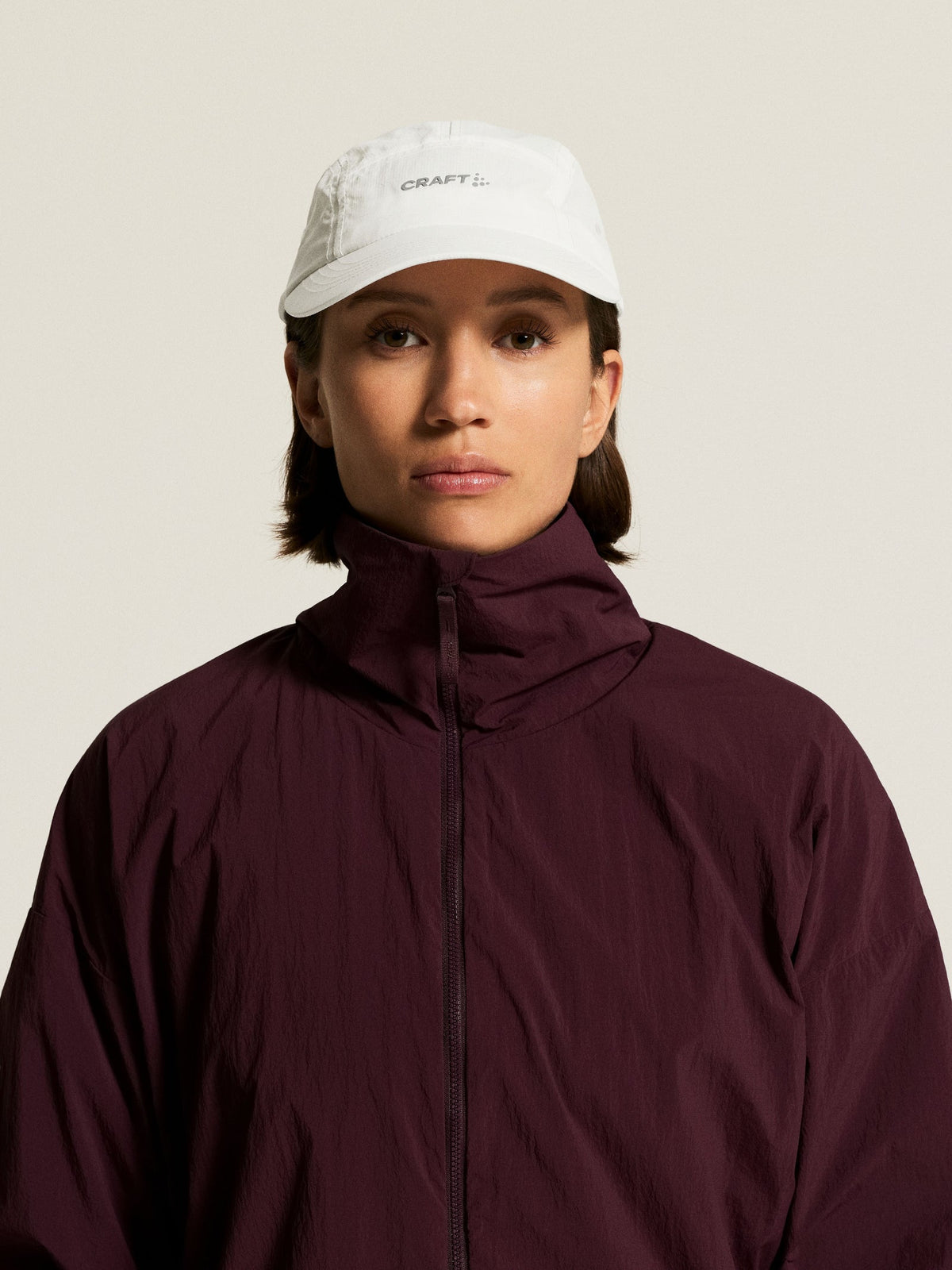 Craft Hypervent Run Cap in Weiss, Detailansicht