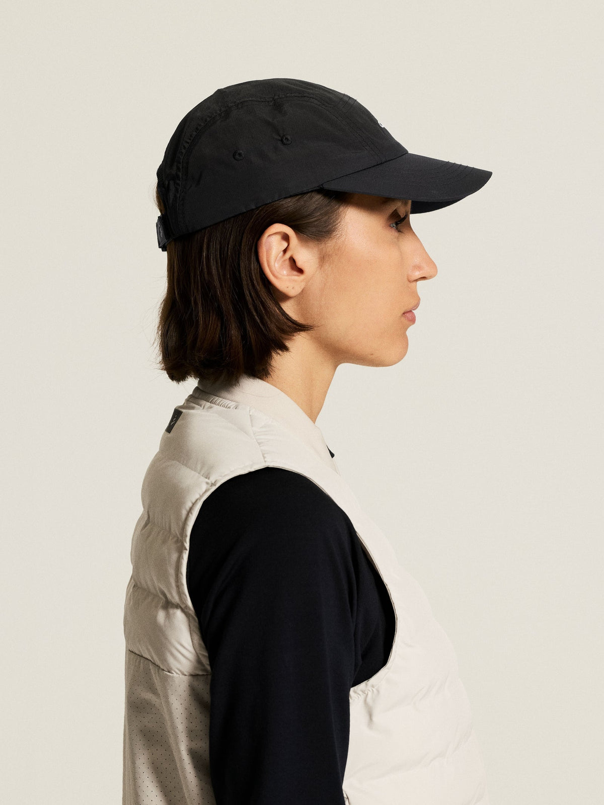 Craft Hypervent Run Cap in Schwarz, Detailansicht
