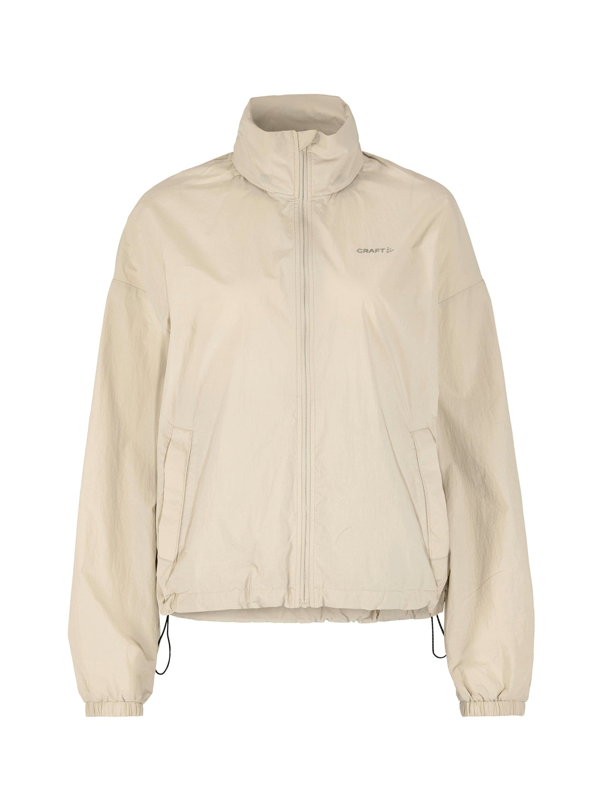 Craft Hypervent Oversized Wind Jacket Damen in Sand, Vorderansicht