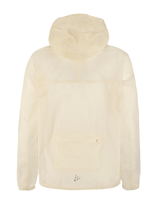 Craft Hypervent Light Wind Jacket Damen in Naturweiss, Rückansicht
