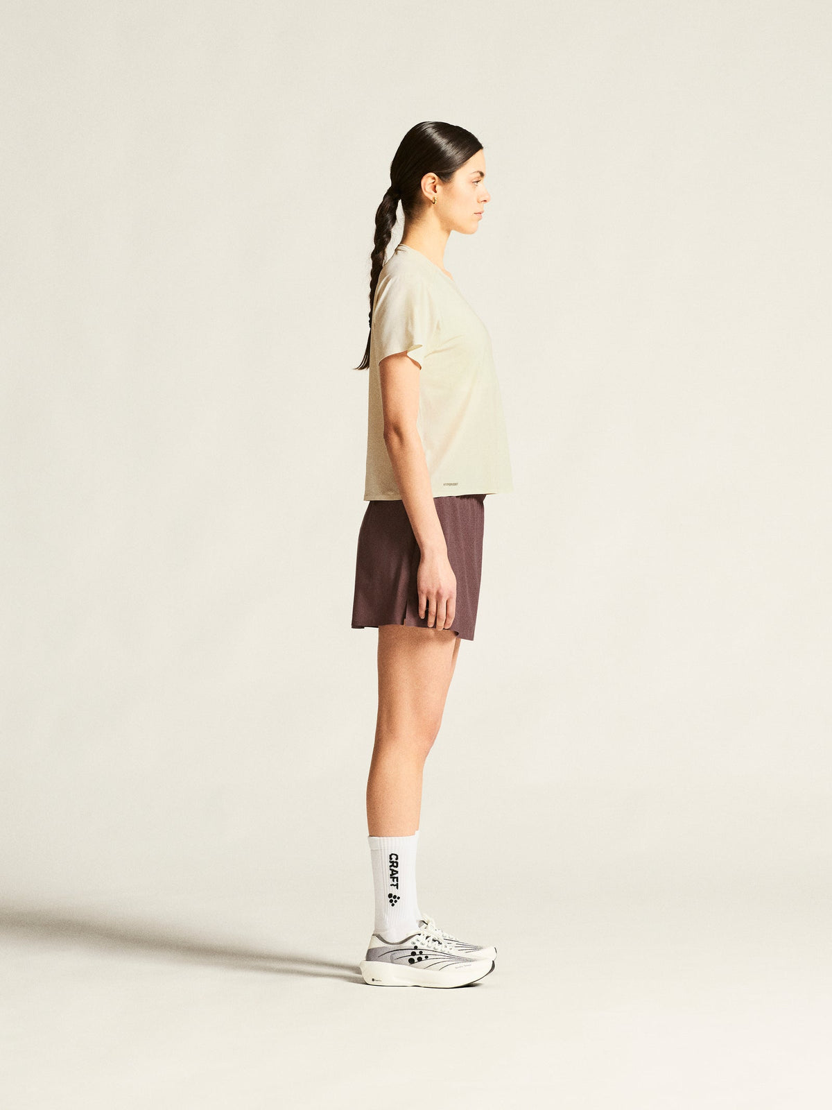 Craft Hypervent Tee Damen in Naturweiss, Detailansicht