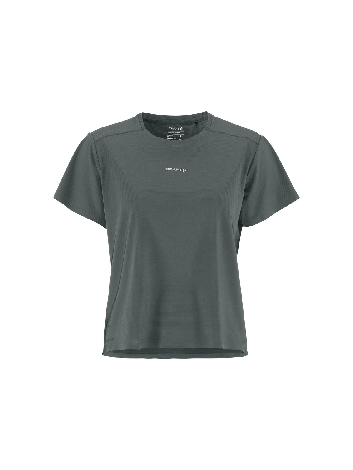 Craft Hypervent Tee Damen in Grau, Vorderansicht