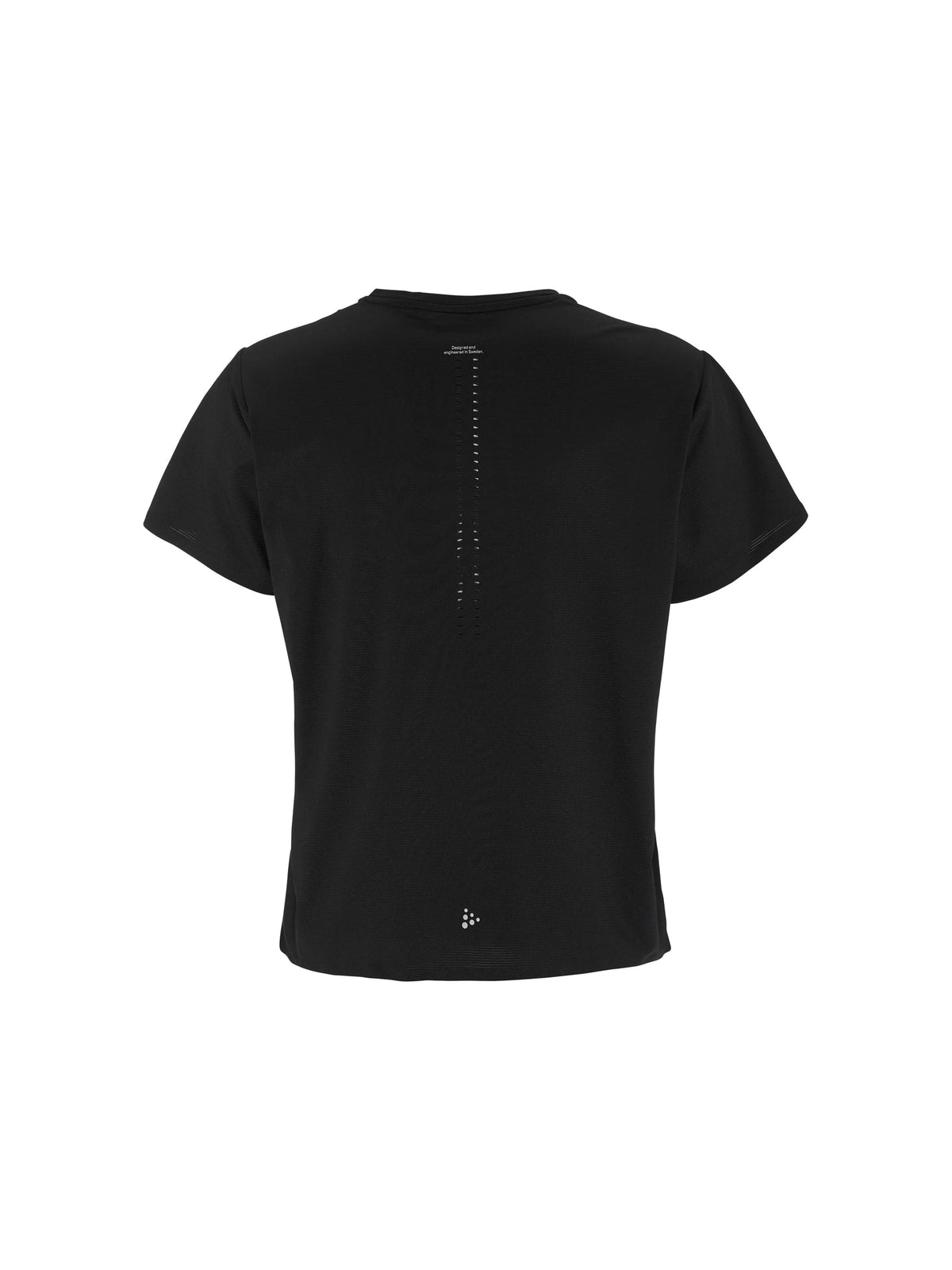 Craft Hypervent Tee Damen in Schwarz, Rückansicht
