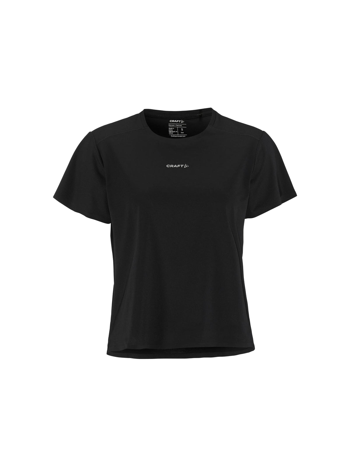 Craft Hypervent Tee Damen in Schwarz, Vorderansicht
