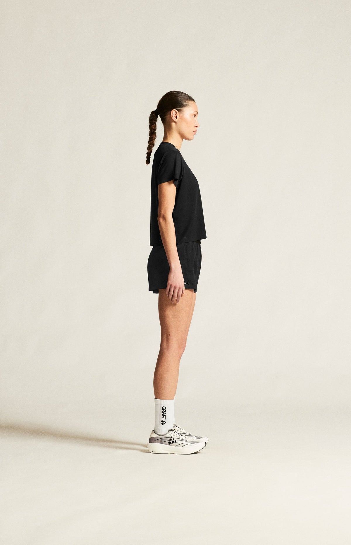 Craft Hypervent Tee Damen in Schwarz, Detailansicht